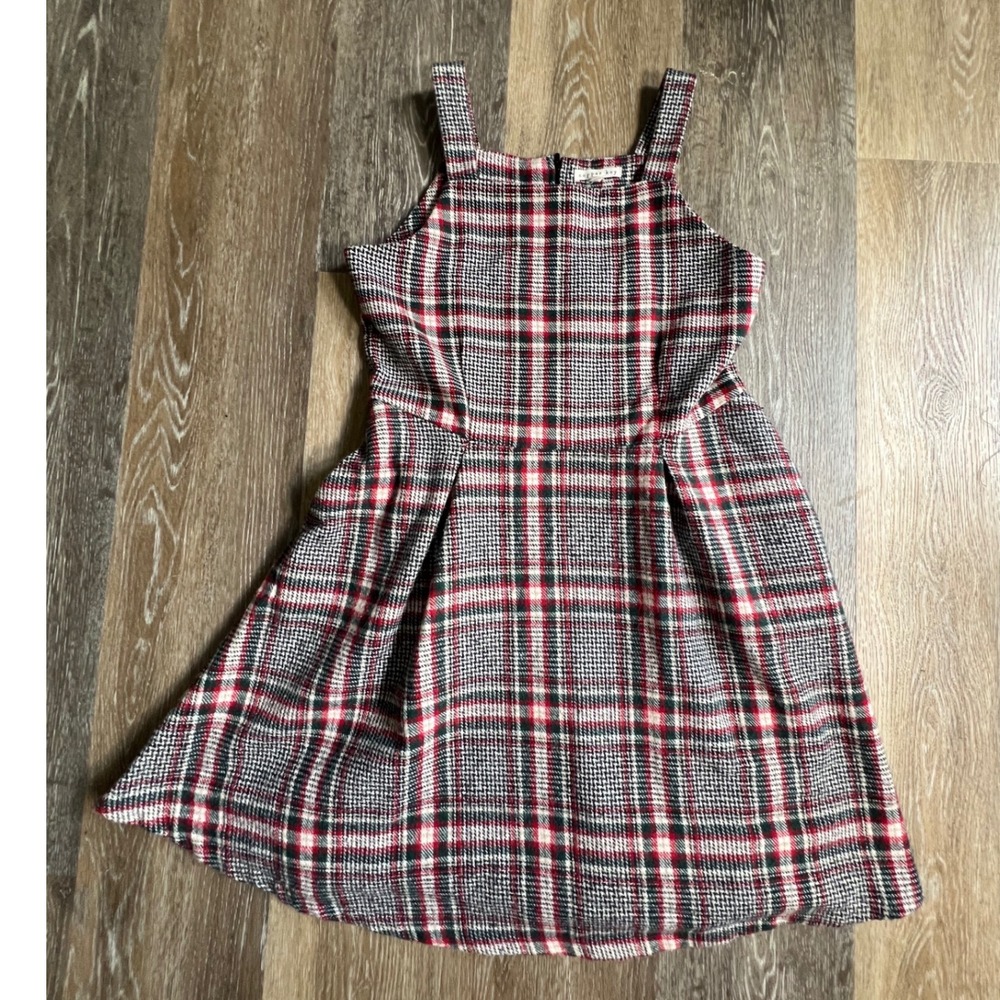 Copper Key Plaid Dress Womens XL Red Green Sleeveless Fit and Flare 1213